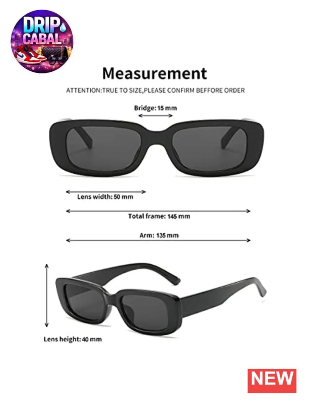 Retro Rectangle Sunglasses for Women UV400 Protection Square Frame Eyewear